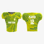Custom American Football Uniform in Yellow Green - K2 Sportswear | Custom Sports Uniforms & Apparels - K2 Sportswear