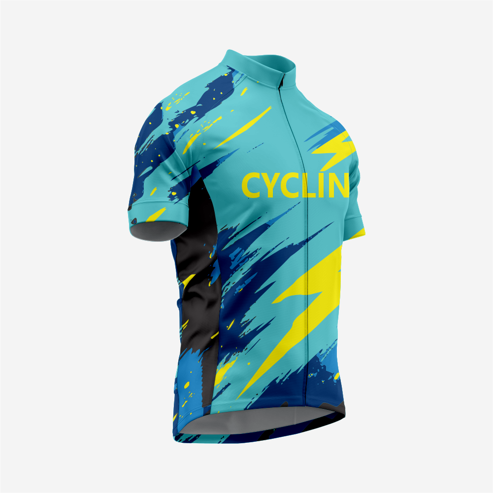 Men’s Short Sleeve Cycling Jersey for Road and Racing