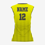 Custom Softball Sleeveless V Neck Jersey – Yellow - K2 Sportswear | Custom Sports Uniforms & Apparels - K2 Sportswear
