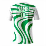 Basketball Short Sleeve Shooting Shirt in White and Green RSBSSSS-0010 - K2 Sportswear | Custom Sports Uniforms & Apparels - K2 Sportswear