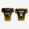 Customizable Gold and Black Football Jersey and Pant