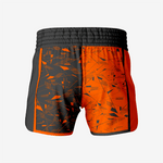 Custom Wrestling Fighting Shorts in Orange/Black - K2 Sportswear | Custom Sports Uniforms & Apparels - K2 Sportswear