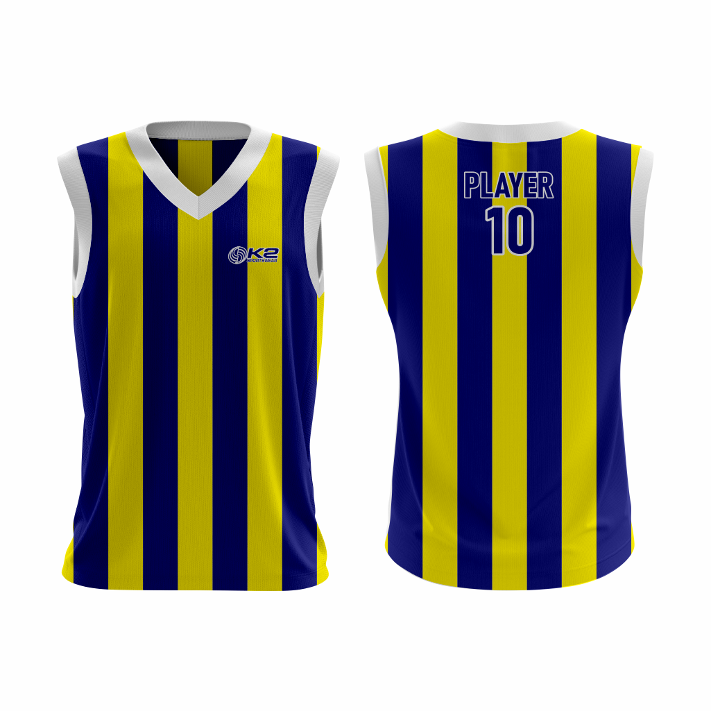 Basketball Uniform in Yellow and Blue RSCBU-009