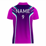Basketball Polo Shirt in Purple RSBPS-008 - K2 Sportswear | Custom Sports Uniforms & Apparels - K2 Sportswear