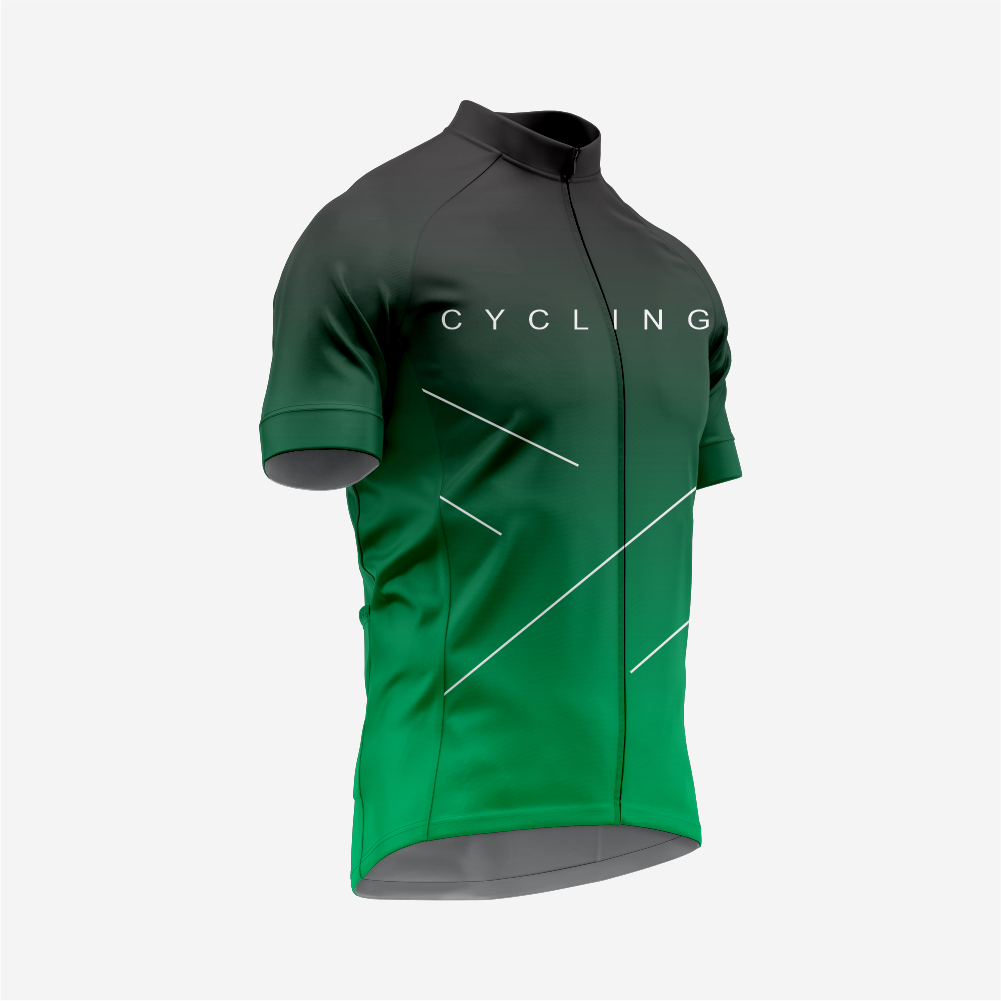 Premium Men’s Cycling Apparel – Road Cycling Jersey & Bib Shorts in Dark Green
