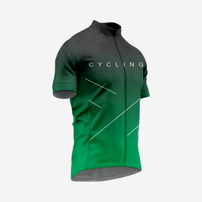 Premium Men’s Cycling Apparel – Road Cycling Jersey & Bib Shorts in Dark Green