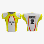 Yellow/Red Personalized American Football Uniform for Men/Women/Youth - K2 Sportswear | Custom Sports Uniforms & Apparels - K2 Sportswear