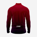 Premium Maroon and Black Men's Cycling Jersey – Long Sleeve - K2 Sportswear | Custom Sports Uniforms & Apparels - K2 Sportswear