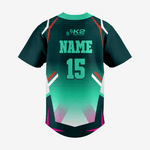Softball Full Button Jersey – Custom Dark Green for Teams - K2 Sportswear | Custom Sports Uniforms & Apparels - K2 Sportswear