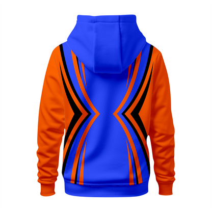 Basktetball Hoodie in Blue and Orange RSBH-003