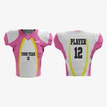 Yellow/Pink Personalized American Football Uniform for Men/Women/Youth - K2 Sportswear | Custom Sports Uniforms & Apparels - K2 Sportswear
