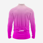 Byzantine and Light Pink Men's Long Sleeve Cycling Jersey - K2 Sportswear | Custom Sports Uniforms & Apparels - K2 Sportswear