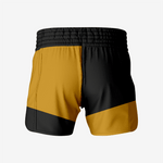 Custom Wrestling Fighting Shorts in Gold/Black - K2 Sportswear | Custom Sports Uniforms & Apparels - K2 Sportswear