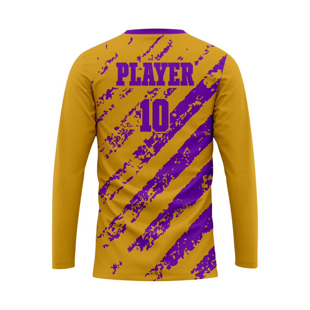 Premium Goalkeeper Jersey in Gold and Purple