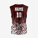 Custom 2-Button Sleeveless Softball Jersey – Dark Brown for Men/Women - K2 Sportswear | Custom Sports Uniforms & Apparels - K2 Sportswear