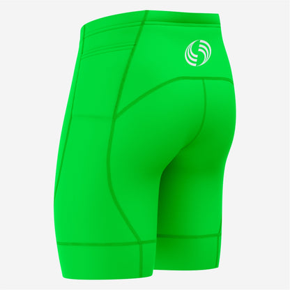 Lime Green Custom Cycling Shorts for Men - Pro Fit