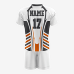 Custom Lacrosse Uniform in Orange/White - K2 Sportswear | Custom Sports Uniforms & Apparels - K2 Sportswear