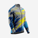 Men’s Long Sleeve Cycling Jersey and Bib Shorts Set - Dark Gray - K2 Sportswear | Custom Sports Uniforms & Apparels - K2 Sportswear