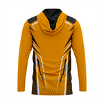 Basktetball T-Shirt Hoodie in Orange and Black RSBH-007 - K2 Sportswear | Custom Sports Uniforms & Apparels - K2 Sportswear