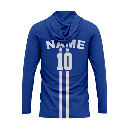 Custom Dark Blue Baseball T-Shirt Hoodie