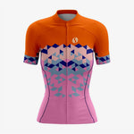 Women’s Custom Cycling Gear in Orange/Pink - K2 Sportswear | Custom Sports Uniforms & Apparels - K2 Sportswear