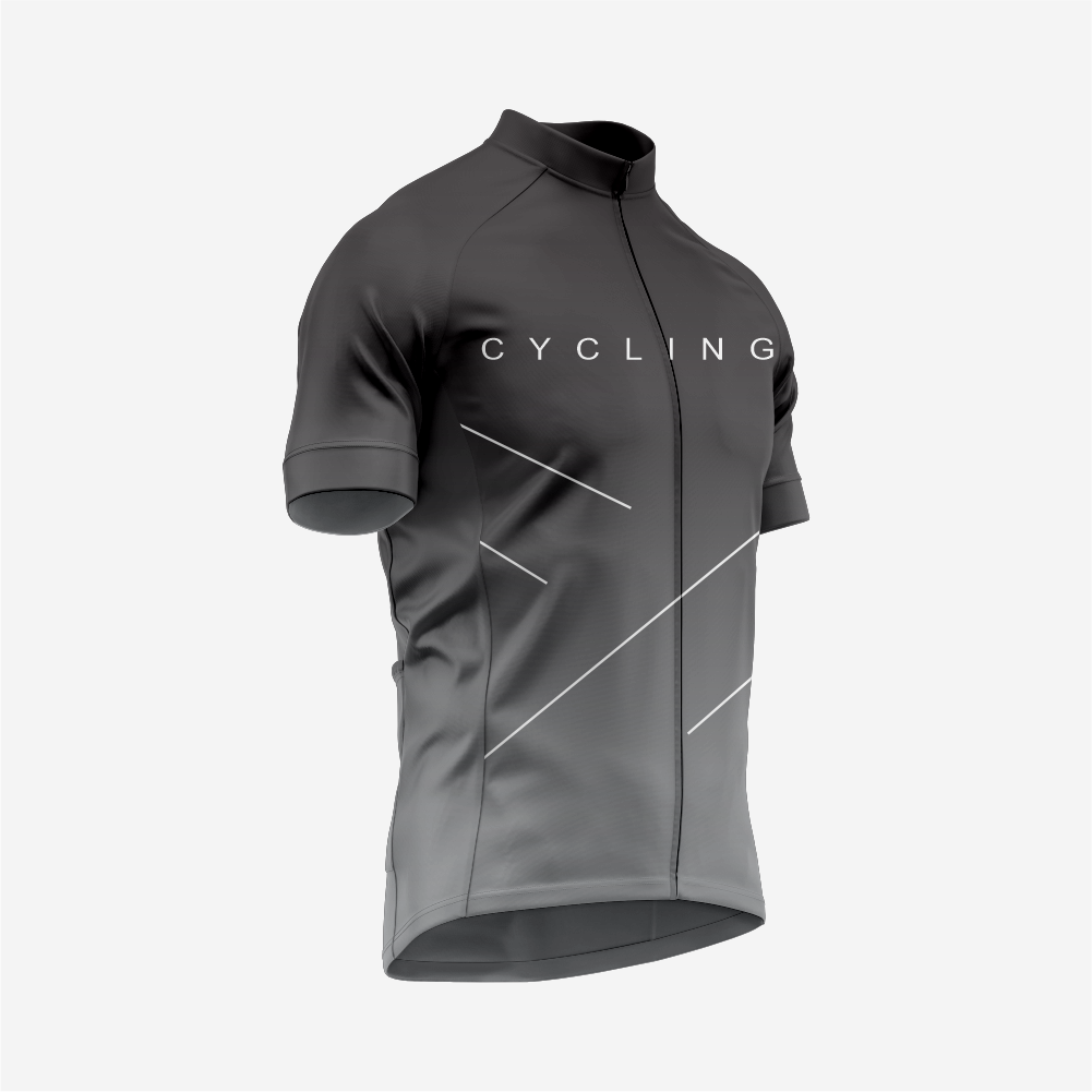 Dark Gray Performance Cycling Jersey and Shorts Set