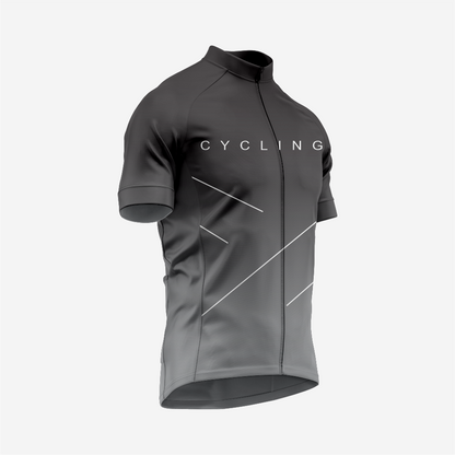 Dark Gray Performance Cycling Jersey and Shorts Set