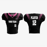 Customized American Football Kit in Black/Pink - K2 Sportswear | Custom Sports Uniforms & Apparels - K2 Sportswear