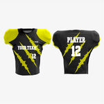 Black/Yellow Personalized American Football Uniform for Men/Women/Youth - K2 Sportswear | Custom Sports Uniforms & Apparels - K2 Sportswear