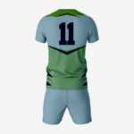 Premium Custom Cadet Grey Volleyball Uniform Set - K2 Sportswear | Custom Sports Uniforms & Apparels - K2 Sportswear
