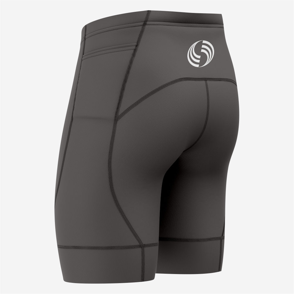 Customizable Men's Cycling Shorts – Dark Grey