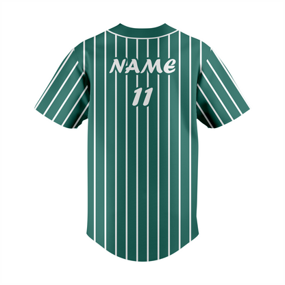 Premium Dark Green Custom Baseball Jersey – Full Button