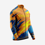 Men’s Brown Pink Long Sleeve Bike Jersey for Road Cycling - K2 Sportswear | Custom Sports Uniforms & Apparels - K2 Sportswear