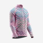 Light Pink Men’s Long Sleeve Cycling Jersey Durable Bicycle Jerseys Mens - K2 Sportswear | Custom Sports Uniforms & Apparels - K2 Sportswear