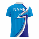 Basketball Polo Shirt in Blue RSBPS-002 - K2 Sportswear | Custom Sports Uniforms & Apparels - K2 Sportswear