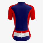Personalized Women's Cycling Set – Red & Blue - K2 Sportswear | Custom Sports Uniforms & Apparels - K2 Sportswear