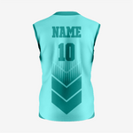 Custom 2-Button Sleeveless Softball Jersey – Turquoise for Your Team - K2 Sportswear | Custom Sports Uniforms & Apparels - K2 Sportswear
