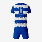 White/Blue Custom Volleyball Uniform Set for Teams - K2 Sportswear | Custom Sports Uniforms & Apparels - K2 Sportswear