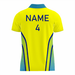 Basketball Polo Shirt in Yellow RSBPS-003 - K2 Sportswear | Custom Sports Uniforms & Apparels - K2 Sportswear