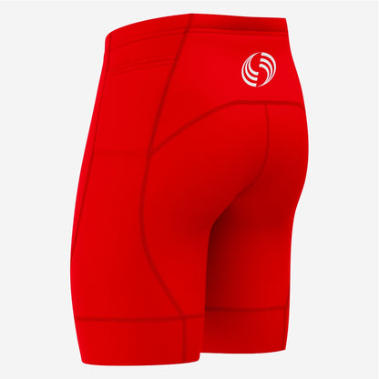 Men's Custom Red Cycling Shorts – Personalized Biking Gear