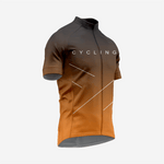 Men’s Cycling Short Sleeve Jersey Performance Road Bike Apparel - Dark Orange - K2 Sportswear | Custom Sports Uniforms & Apparels - K2 Sportswear