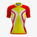 Custom Fit Women’s Cycling Kit – Yellow/Red - K2 Sportswear | Custom Sports Uniforms & Apparels - K2 Sportswear