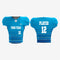 Sky Blue/Black Customized American Football Jersey - Men/Women