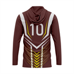 Basktetball T-Shirt Hoodie in Dark Brown RSBH-009 - K2 Sportswear | Custom Sports Uniforms & Apparels - K2 Sportswear