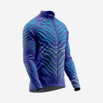 Blue Men’s Long Sleeve Cycling Jersey Durable Bicycle Jerseys Mens - K2 Sportswear | Custom Sports Uniforms & Apparels - K2 Sportswear