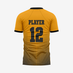 Custom Gold Football Fan Jersey for Men & Women - K2 Sportswear | Custom Sports Uniforms & Apparels - K2 Sportswear