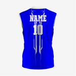 Premium Dark Blue Sleeveless Softball Jersey with 2 Buttons - K2 Sportswear | Custom Sports Uniforms & Apparels - K2 Sportswear