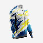 Men’s Long Sleeve Cycling Jersey and Bib Shorts Set - Light Gray - K2 Sportswear | Custom Sports Uniforms & Apparels - K2 Sportswear