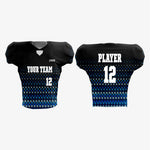 Customized American Football Kit in Black/Blue - K2 Sportswear | Custom Sports Uniforms & Apparels - K2 Sportswear