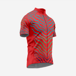 Men’s Red Short Sleeve Cycling Jersey for Road and Racing - K2 Sportswear | Custom Sports Uniforms & Apparels - K2 Sportswear